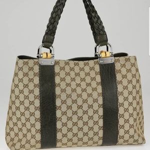 gucci bamboo bar tote